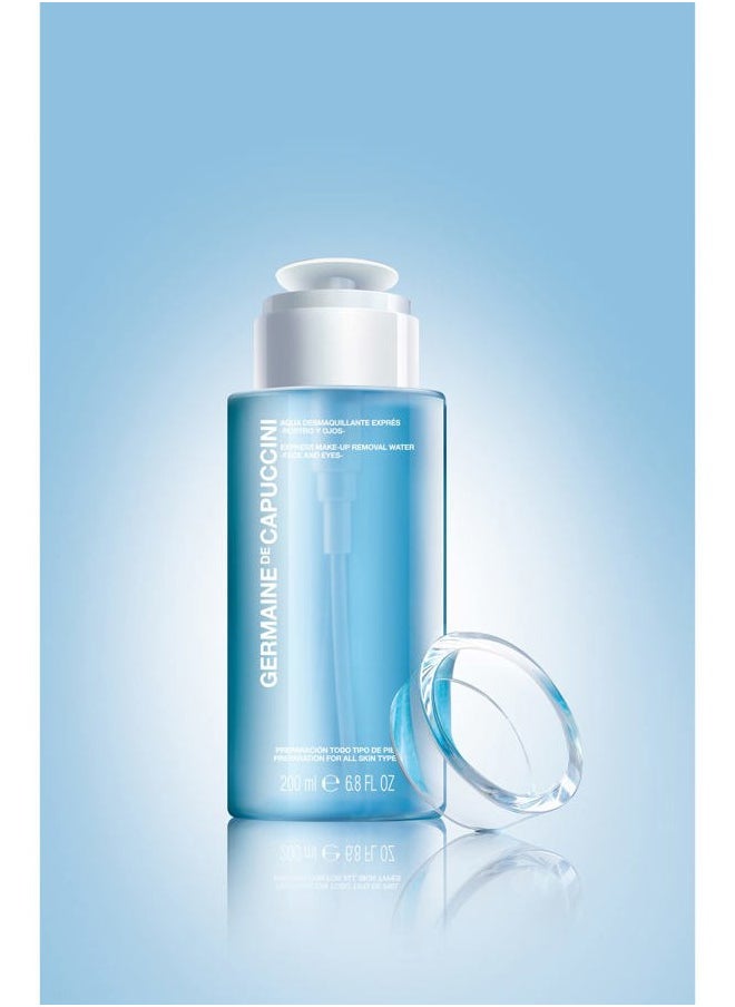 Germaine De Capuccini Options I Express Make-Up Removal Water - Cleanses, purifies, tones and maintains skin hydration- All skin types - Fragance Free- 6.8 FL OZ  - Image 3