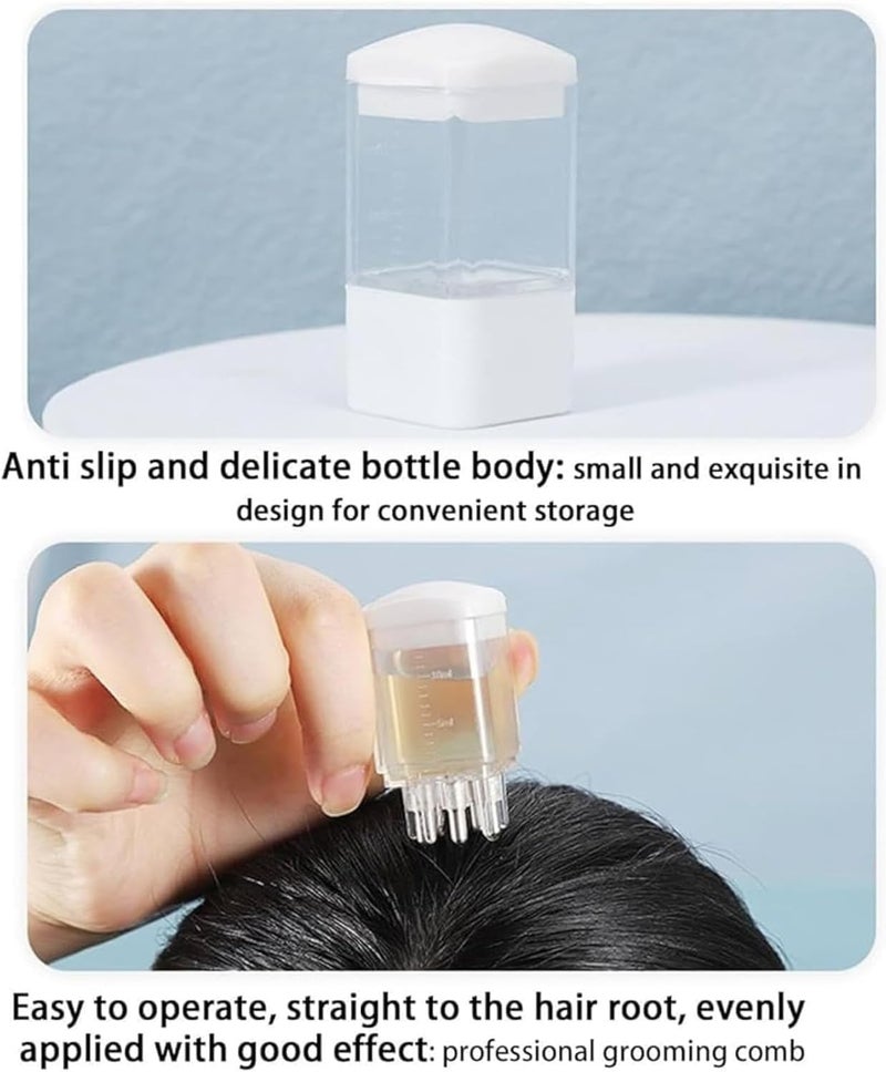 ALKAYAN Hair Oil Applicator Comb, Smooth Root Comb Applicator Bottle For Scalp Oil, A... - Image 3