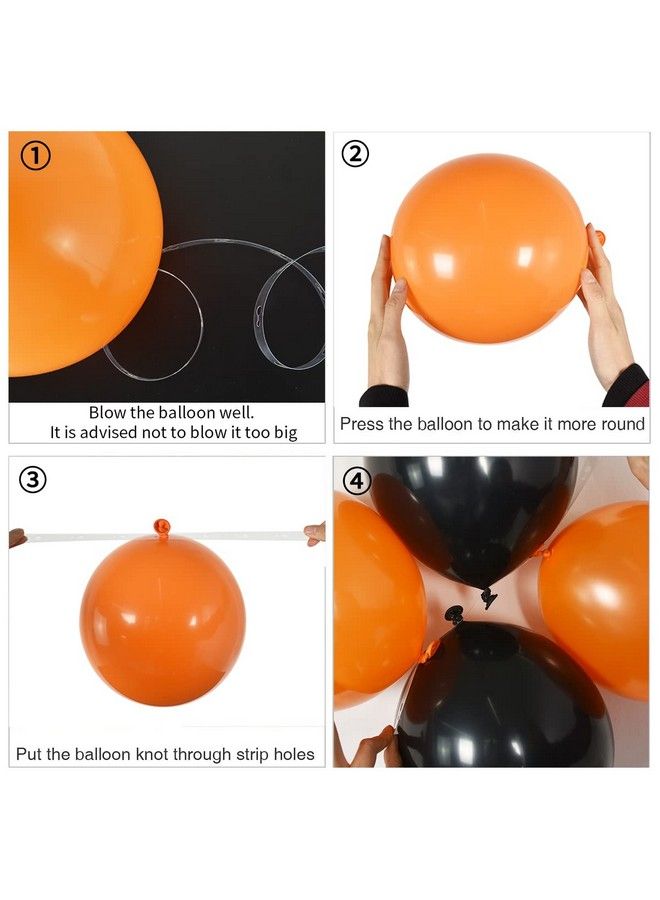 BEISHIDA 110 Pack Basketball Balloon Basketball Sports Party Balloons Arch Kit Decorations For Basketball Sports Garland Theme Party Birthday Party Decoration Supplies(Orange/Black) - Image 4