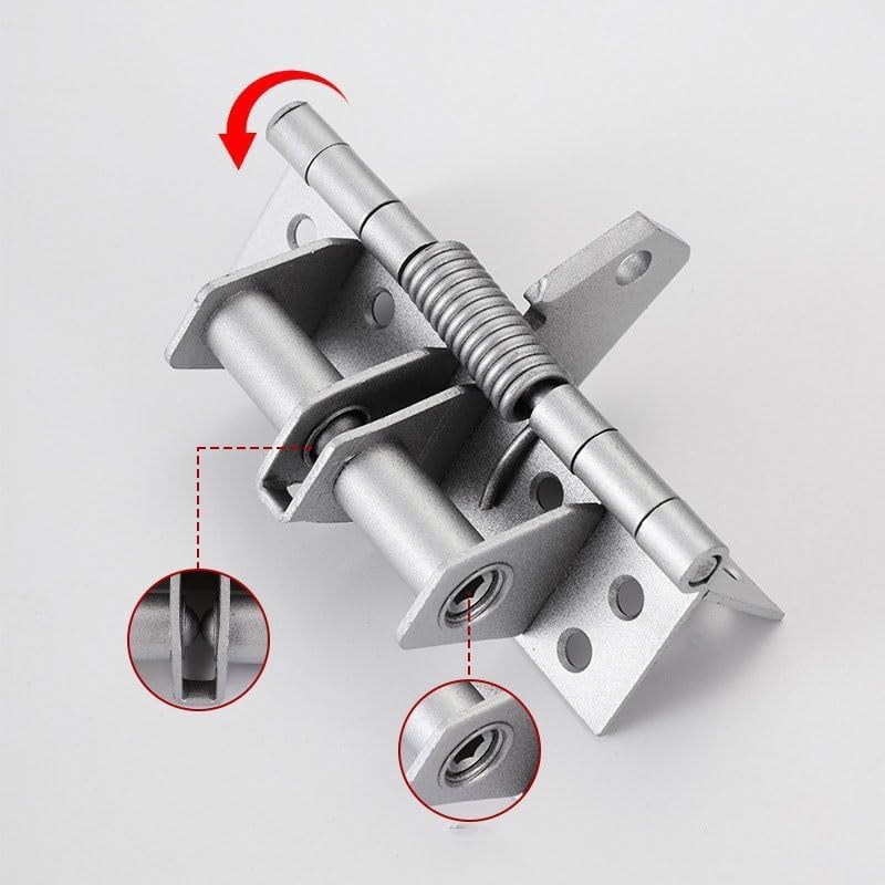 PAXCOO PAXCOO 90 Automatic Closing Hinge Door Closer Residential Hinges Heavy Duty auto Close Door Hinges Small Spring Loaded Hinges Door Spring Heavy Duty Hinges Spring Hinge Iron fold Suite limiters  - Image 3