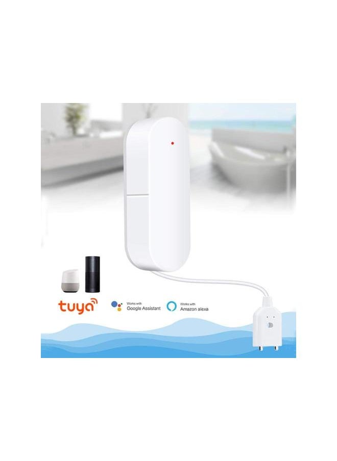 Generic - Water Leak Alarm, WiFi Water Detection Sensor APP Push Record Support Amazon Alexa Google Home, Can Be Installed in The Kitchen / Living Room / Toilet - Image 1