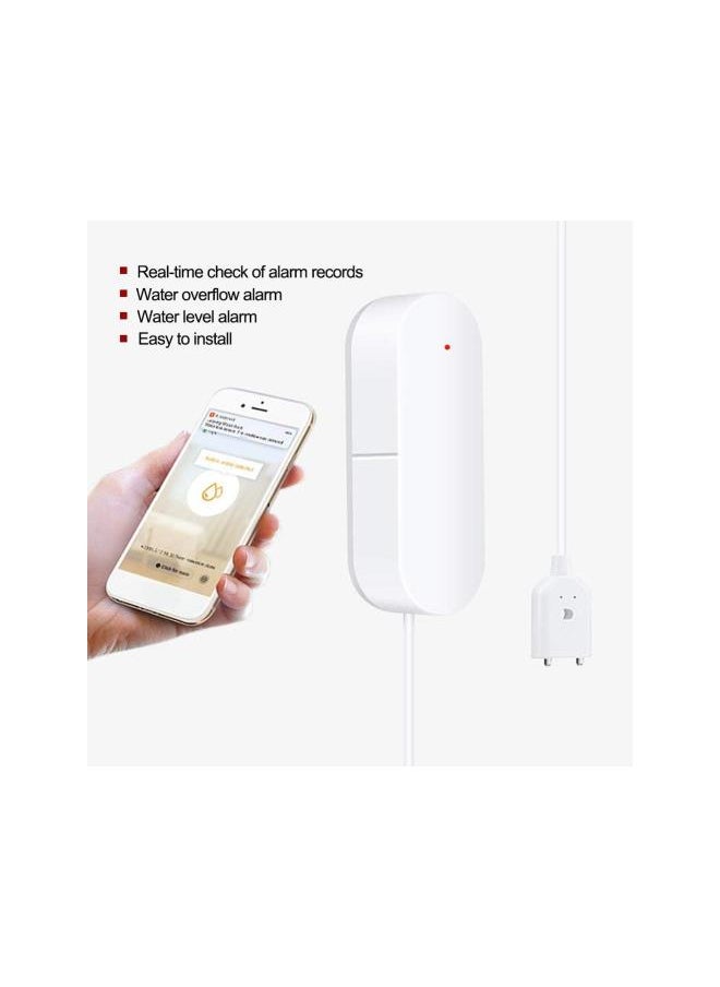 Generic - Water Leak Alarm, WiFi Water Detection Sensor APP Push Record Support Amazon Alexa Google Home, Can Be Installed in The Kitchen / Living Room / Toilet - Image 1