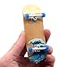 Teak Tuning Complete Fingerboard Waves Edition  Premium Heat Transfer Graphic  Pro Shape  Size  Bearing Wheels Pro Trucks 61A Pro Duro Bushings  34mm x 97mm Deck - Image 4