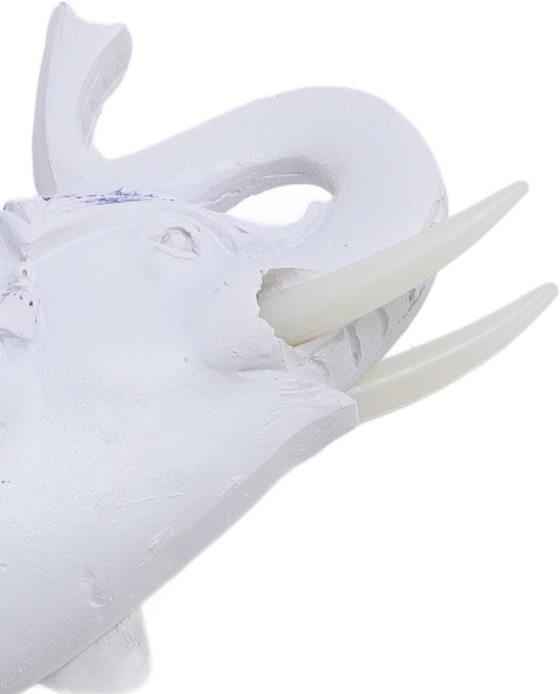 Decorative Elephant Statue Resin Figurine Blue and White Porcelain S (6x4x7cm) - Unique Home and Office Decor Gift for Living Room and Cabinet (M) - Image 5