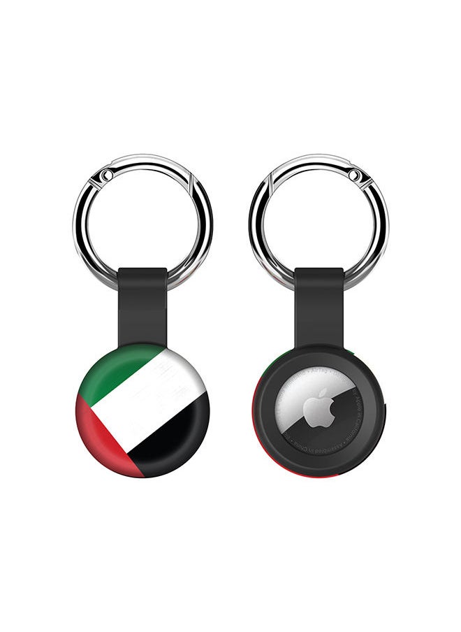 Stylizedd - Airtag Case Metal Key Ring with Tough Case for Apple Airtag cover - Flag Of UAE - Image 1