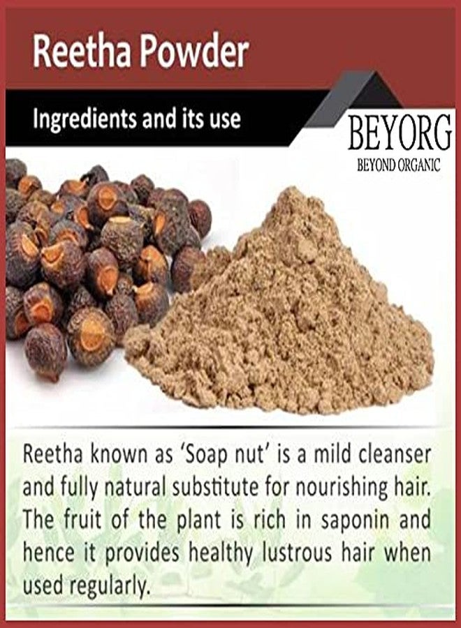 BEYORG Reetha & Amla Powder, 100% Natural & Pure Aritha & Amla Fruit Powder For Shampoo - 200g - Image 2