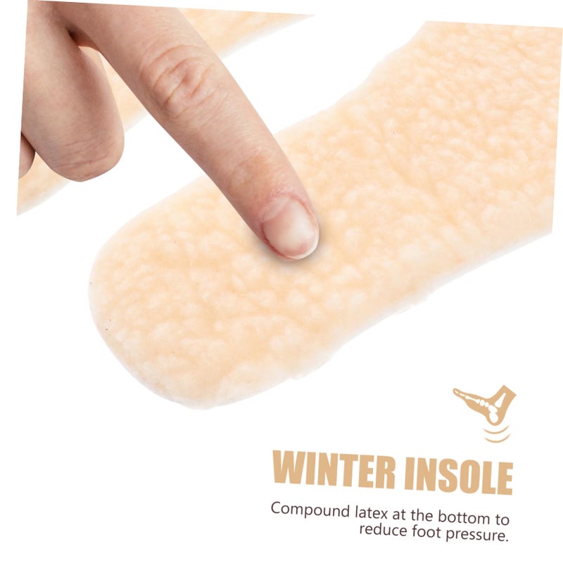 Wool Winter Insoles Warm Comfortable Replacement Shoe Pads 3 Pairs For Boys Girls - Image 3