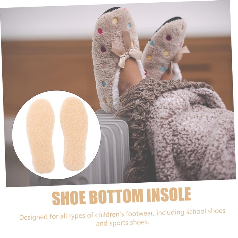 Wool Winter Insoles Warm Comfortable Replacement Shoe Pads 3 Pairs For Boys Girls - Image 5
