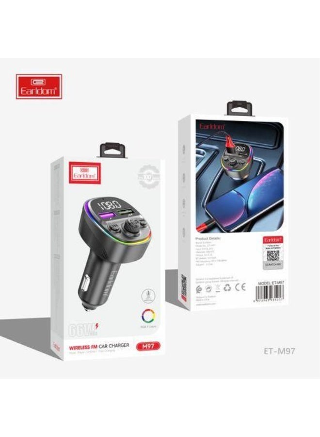أيرلدوم مشغل MP3 لاسلكي للسيارة بتقنية البلوتوث من Earldom M85 - Image 1