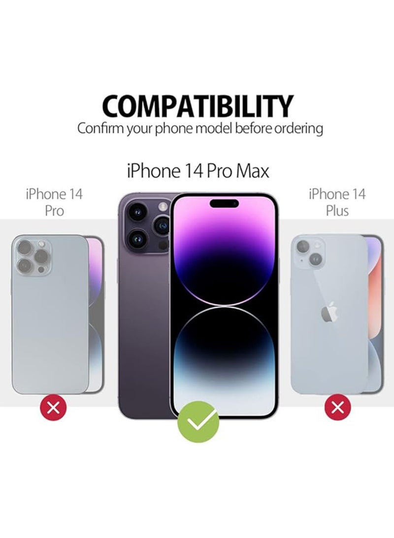 WRISTWISE Case Cover for iPhone 14 Pro MAX - [Camera All-Round Protection] [Soft Microfiber Lining Anti-Scratch] Shockproof Phone Case Cover, Blue - Image 2