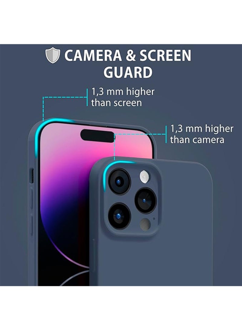 WRISTWISE Case Cover for iPhone 14 Pro MAX - [Camera All-Round Protection] [Soft Microfiber Lining Anti-Scratch] Shockproof Phone Case Cover, Blue - Image 3