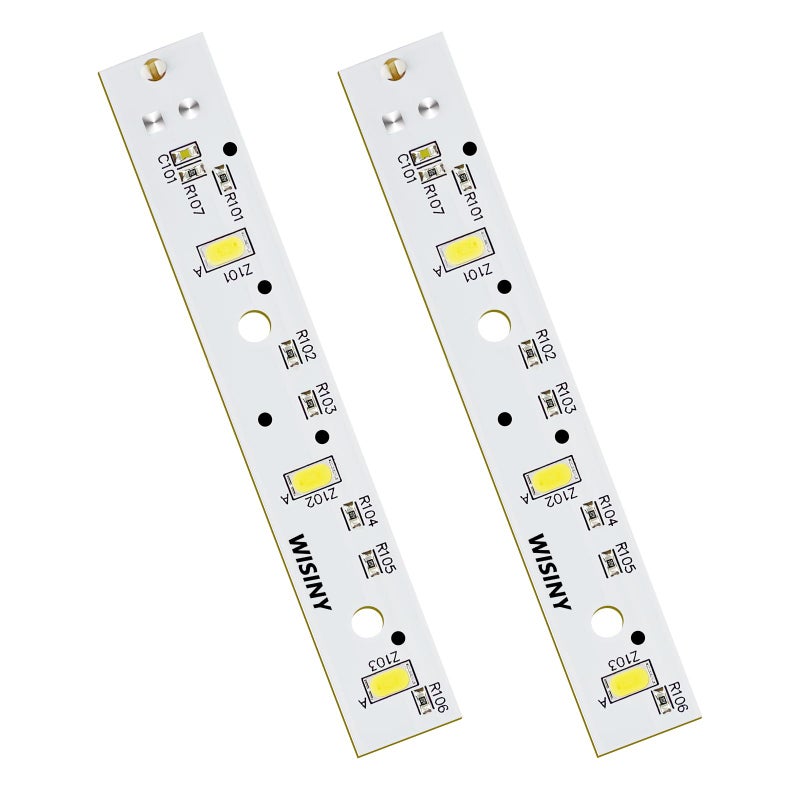 WISINY WR55X26671 Refrigerators LED Light Board 2PCS Compatible for GE LED Refrigerators Light Bulb GE Freezer Light Bulb Replacement PS11767930 AP6035586 4468532 EAP11767930 LED3344588 - Image 1