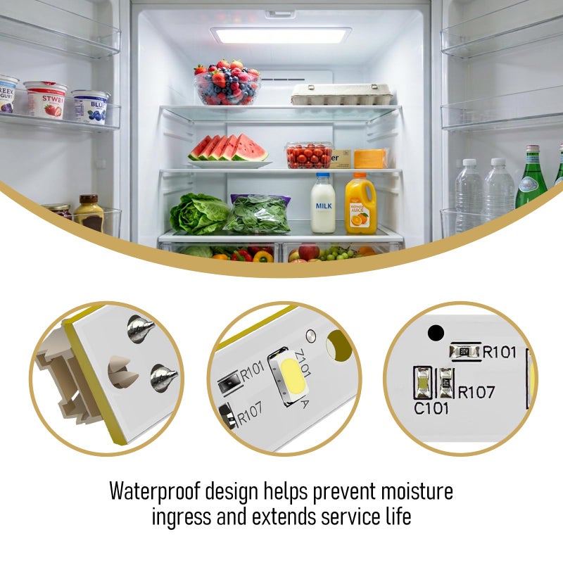 WISINY WR55X26671 Refrigerators LED Light Board 2PCS Compatible for GE LED Refrigerators Light Bulb GE Freezer Light Bulb Replacement PS11767930 AP6035586 4468532 EAP11767930 LED3344588 - Image 3