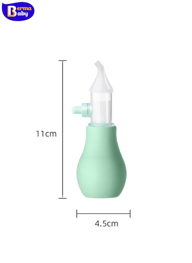 Berma Baby Nasal washer, silicone nasal aspirator, premium anti-reflux nasal cleaner, manual nasal aspirator with portable case and nasal cleaning tweezers for relieving nasal congestion in infants and young children  - Image 2