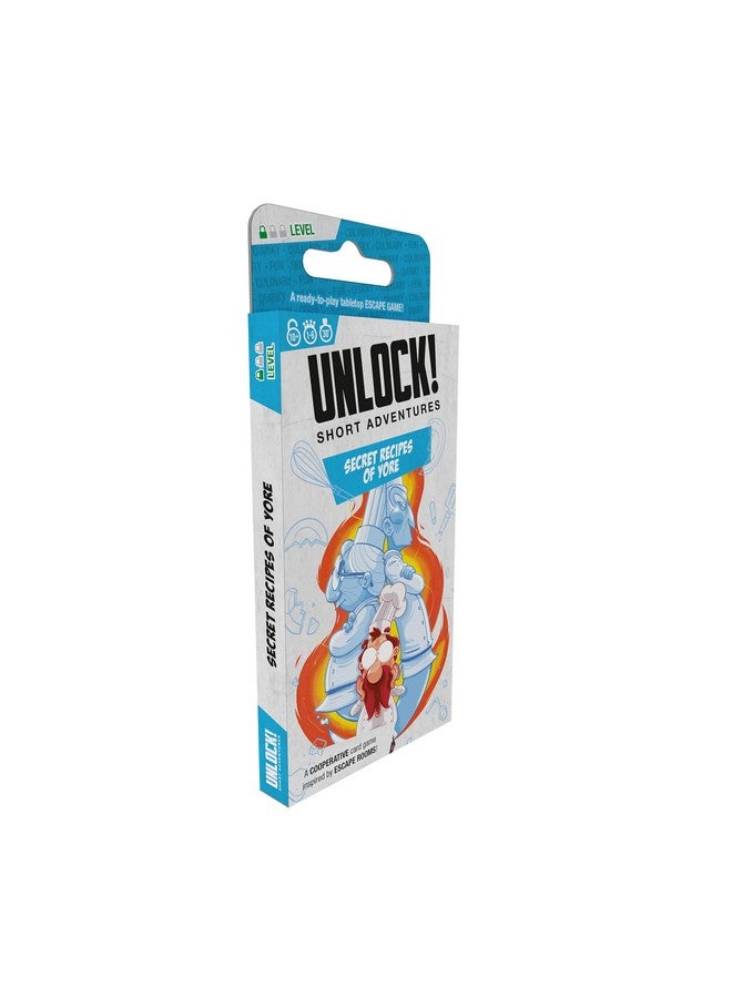 Space Cowboys UNLOCK! Short Adventures 1: Secret Recipes of Yore - Immersive Escape Room Card Game for Kids and Adults, Ages 10+, 1-6 Players, 30 Minute Playtime, Made by Space Cowboys  - Image 1