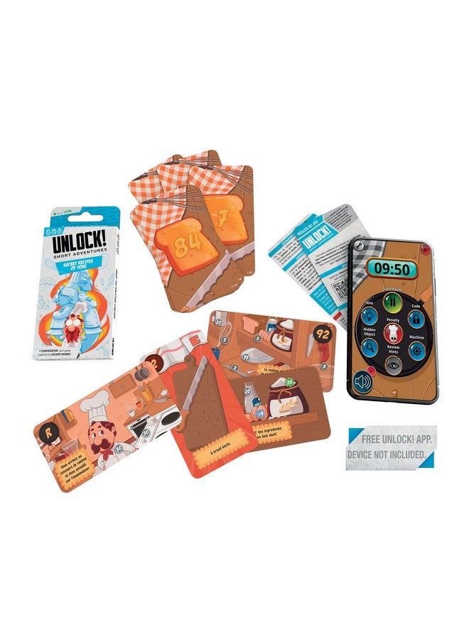 Space Cowboys UNLOCK! Short Adventures 1: Secret Recipes of Yore - Immersive Escape Room Card Game for Kids and Adults, Ages 10+, 1-6 Players, 30 Minute Playtime, Made by Space Cowboys  - Image 2