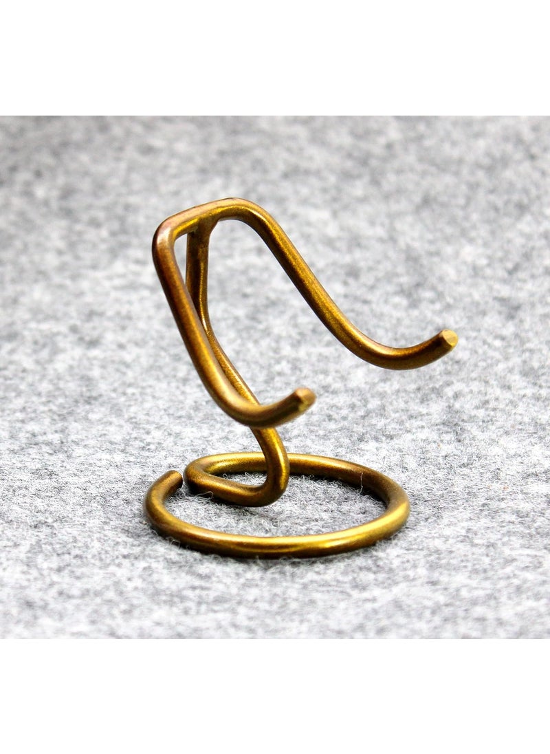 ESPLANADE ESPLANADE Brass HeartShaped URN Stand Stand for Heart Memorial Keepsake Burial Urn Stand Golden  - Image 2