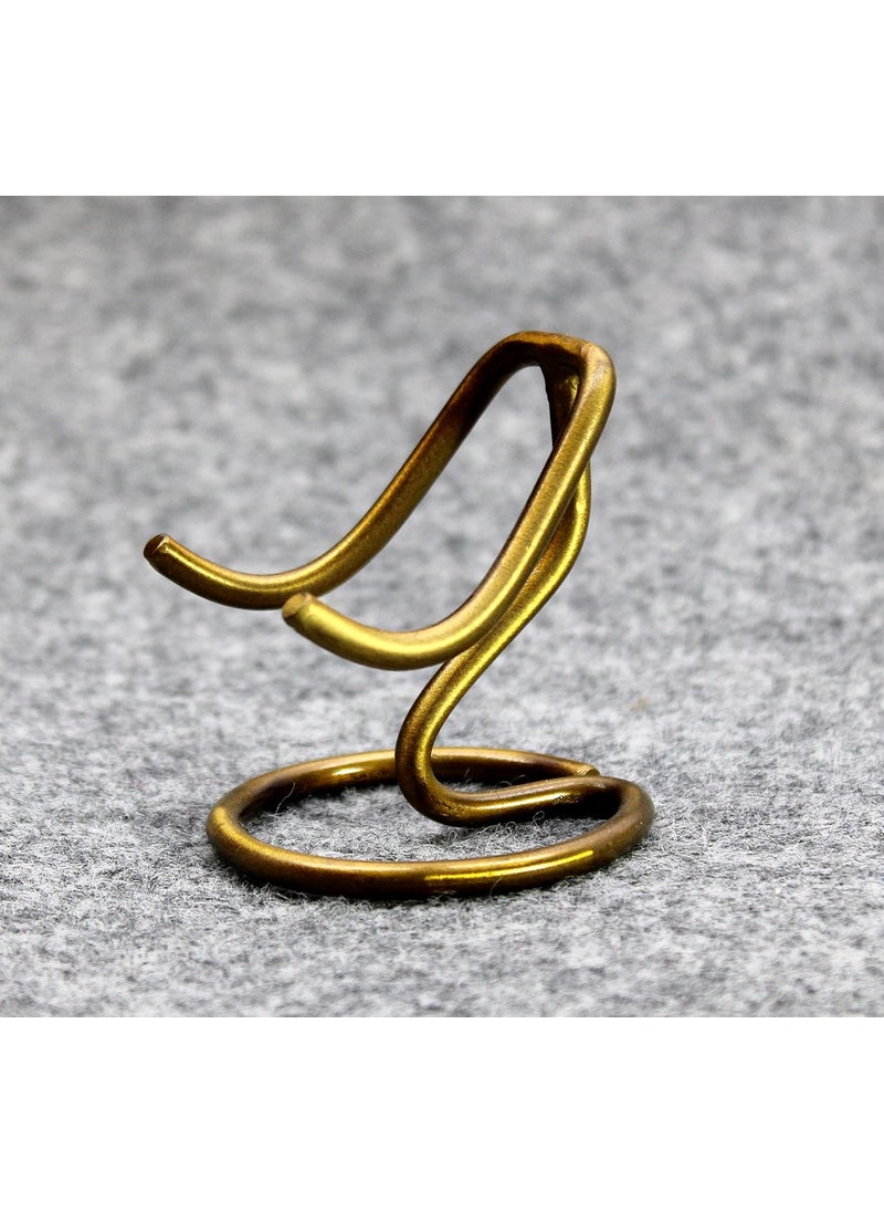ESPLANADE ESPLANADE Brass HeartShaped URN Stand Stand for Heart Memorial Keepsake Burial Urn Stand Golden  - Image 3