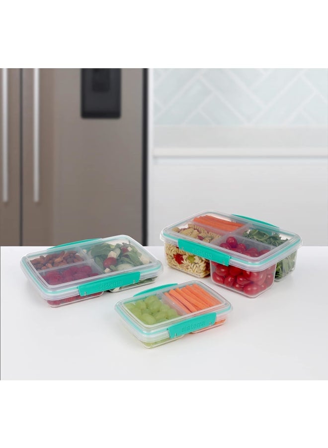 Sistema 820Ml Multi Split To Go Tri, (Minty Teal, Ocean Blue) - Image 2