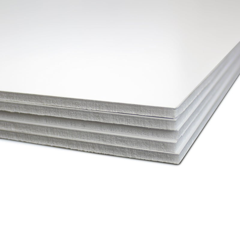 Flipside Products لوح فوم أبيض 16" × 20" من فليبسايد، فنون وحرف، بسماكة 3/16"، عروض تقديمية، لوحات إعلانات، لوح دعم، عرض، عبوة من 5 - Image 1