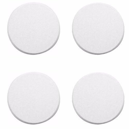 Wideskall® White Round Door Knob Wall Shield Self Adhesive Protector (3" inch Standard Size, 4.0, Count) - Image 2