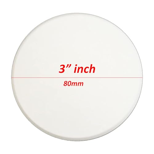 Wideskall® White Round Door Knob Wall Shield Self Adhesive Protector (3" inch Standard Size, 4.0, Count) - Image 4