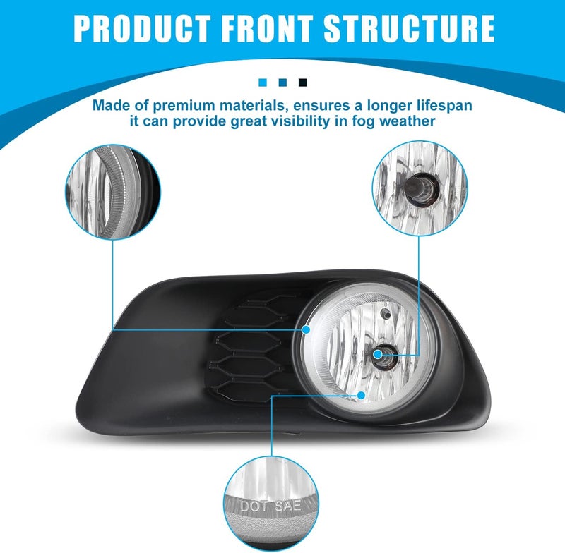 CPW Fog Lights with Switch and Wiring Kit for 2011-2019 Dodge Grand Caravan - Image 4