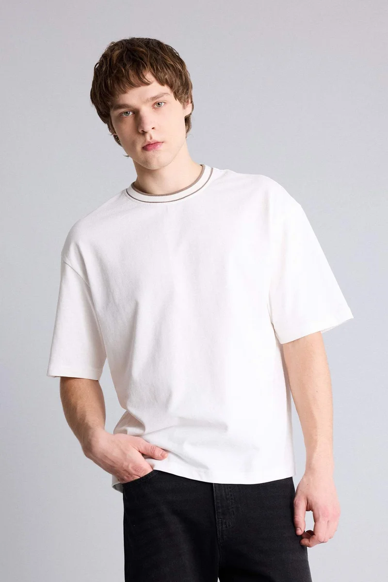 DeFacto Boxy Fit Short Sleeve T-Shirt