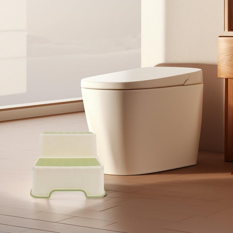 FUNOMOCYA Step Stool with Handles for Bathroom and Kitchen, Non-Slip Pp Potty Training Stool with Wear-Resistant Multifunctional Design and Adorable Cartoon Style for Boys and - Image 4
