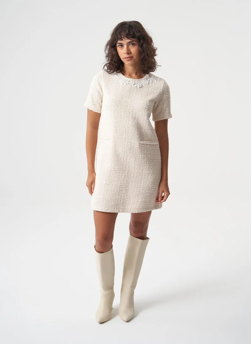 MIZALLE Tweed Mini Dress