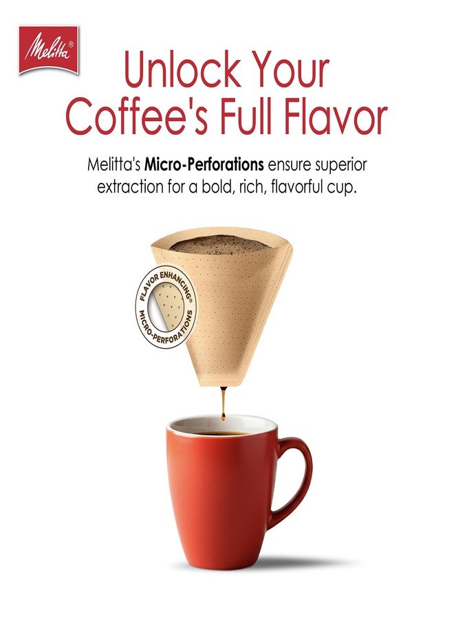 Melitta #2 Unbleached Natural Brown Cone Coffee Filters, 100 Count Pack of 3 (300 Total Count) - Image 5