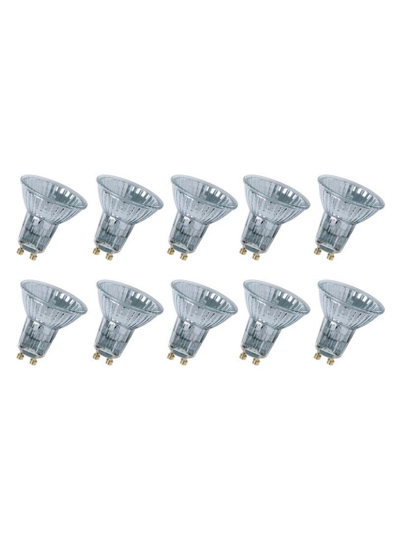 OSRAM Osram Halogen bulb GU10 Halopar Reflector 50W 2800K Warm White, Dimmable - Pack of 10 - Image 1