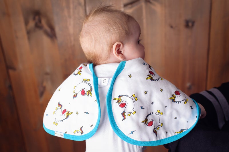 Ziggy Baby مناديل زيجى بيبي القابلة للغسل، مجموعة بربى (3 قطع) يونيكورن، قوس قزح، كعكة - Image 4
