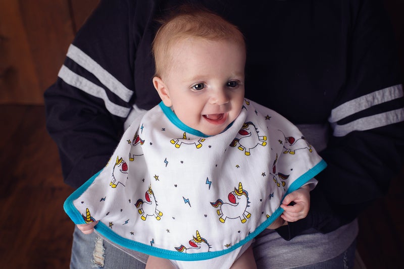Ziggy Baby مناديل زيجى بيبي القابلة للغسل، مجموعة بربى (3 قطع) يونيكورن، قوس قزح، كعكة - Image 3