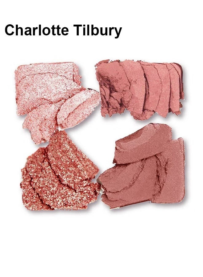 Charlotte Tilbury Luxury Palette Eyeshadow - Shimmer, Metallic & Satin Matte Eyeshadow Quad With A Rich Powder Formula - Includes 4 Complementary Shades, Pillow Talk - Image 2