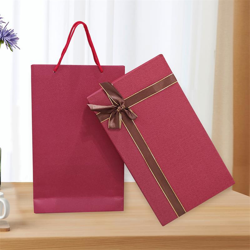 Silk Scarf Gift Box Holiday Gift Suit Scarf Scarf Hand Gift Box Fashion High-End Paper Bag Packaging Orange Box - Image 1