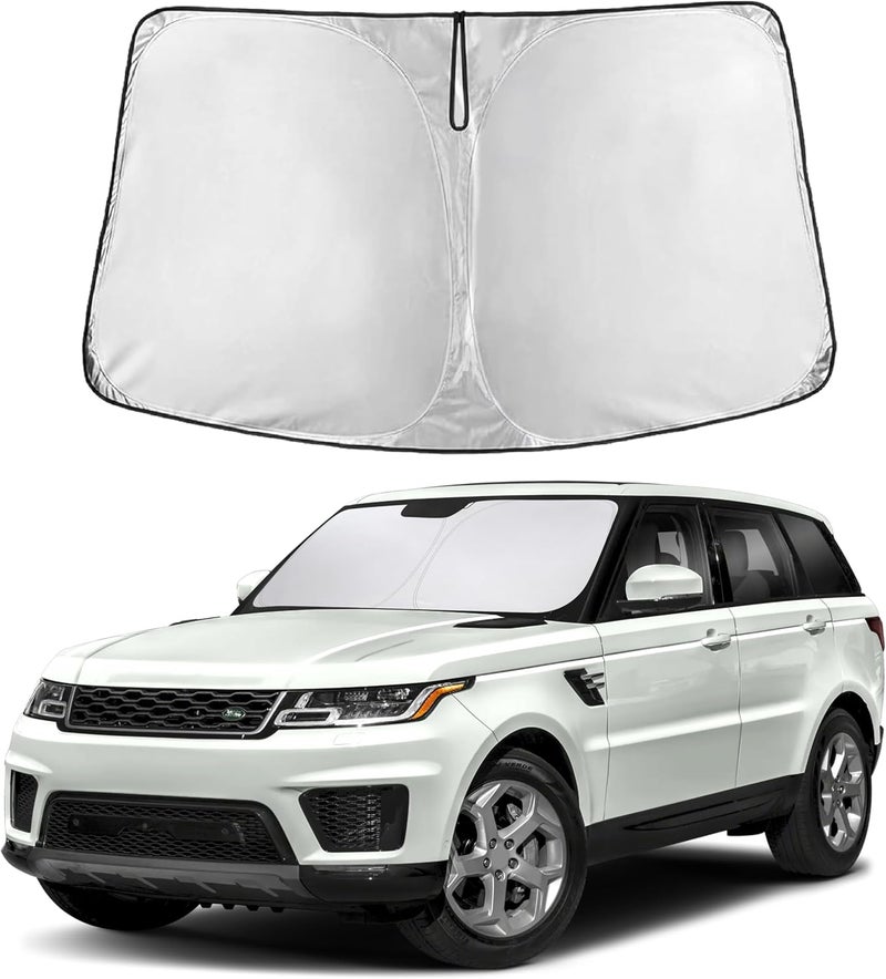 Windshield Sun Shade for Land Rover Range Rover 2013–2021 | Luxury SUV Front Window Sunshade | Foldable UV Ray Protector - Image 1