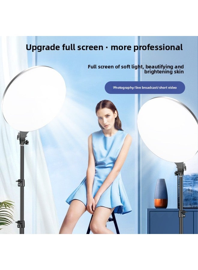 10/13/14/18 Inch Full Screen Supplementary Light Circular Photography Live Lighting Beauty Soft Light Supplementary Light-Light Source Color:18inch -single Lamp ((pf-45) + 2.1m Bracket  - Image 3