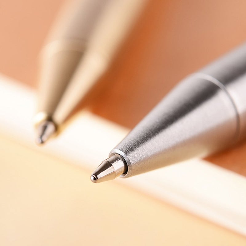 EKLOEN Solid Brass Pen Portable Delicate Signature Pen Ballpoint Pen with Clip - Image 4