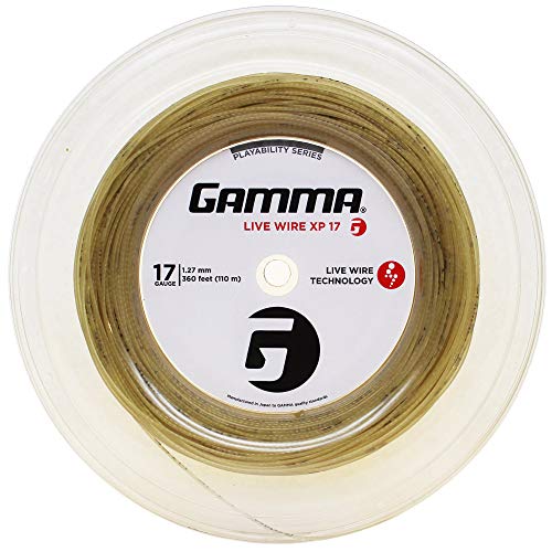 Gamma خيط تنس غاما لايف واير XP، 360'/17غ، طبيعي - Image 1