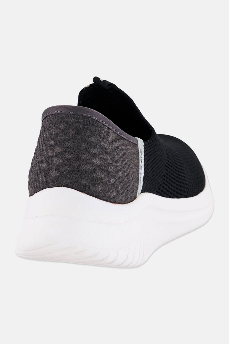 SKECHERS أحذية الأولاد للأطفال ألترا فليكس 3,0 سموذ ستيب سليب أون، أسود - Image 3