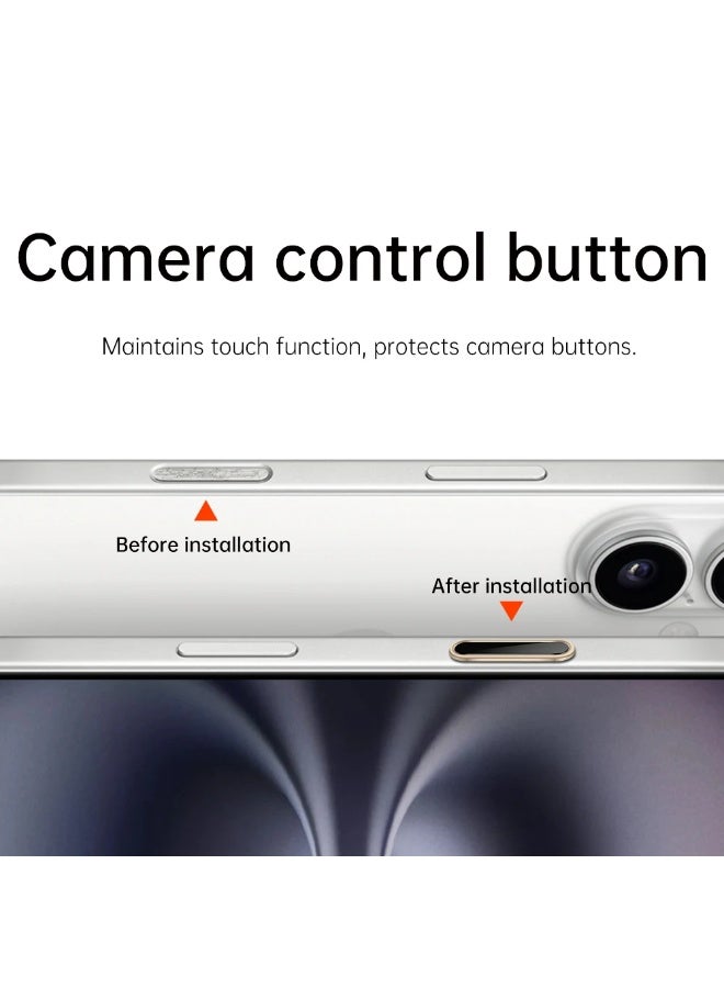 Compatible with iPhone 16 Pro Max/16 Plus - Metal camera button protector, enhanced touch sensitive protective cover, precise control of darkness - dark green - Image 2