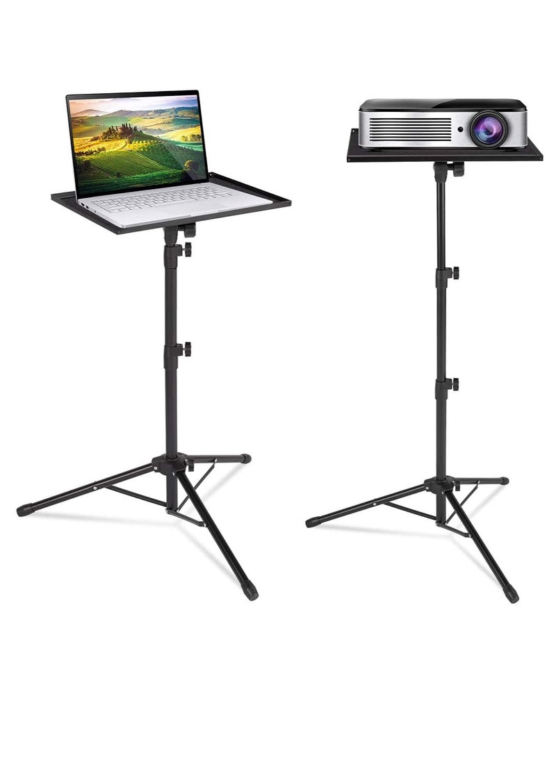 Rabos Projector Stand,Laptop Tripod Stand Adjustable Height 17.7 to 47.2 Inch , Portable Projector Stand Tripod for Outdoor Movies-Detachable Computer DJ Equipment Holder Mount - Image 1