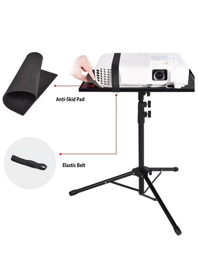 Rabos Projector Stand,Laptop Tripod Stand Adjustable Height 17.7 to 47.2 Inch , Portable Projector Stand Tripod for Outdoor Movies-Detachable Computer DJ Equipment Holder Mount - Image 4