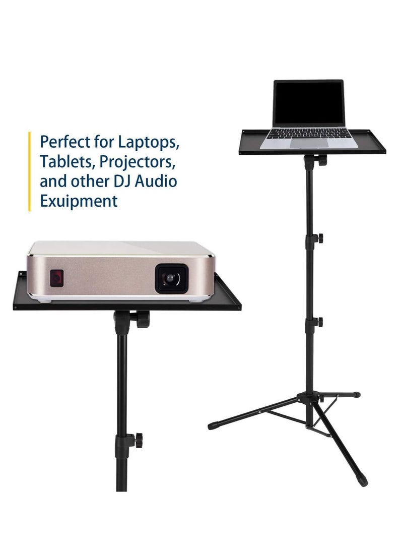 Rabos Projector Stand,Laptop Tripod Stand Adjustable Height 17.7 to 47.2 Inch , Portable Projector Stand Tripod for Outdoor Movies-Detachable Computer DJ Equipment Holder Mount - Image 3