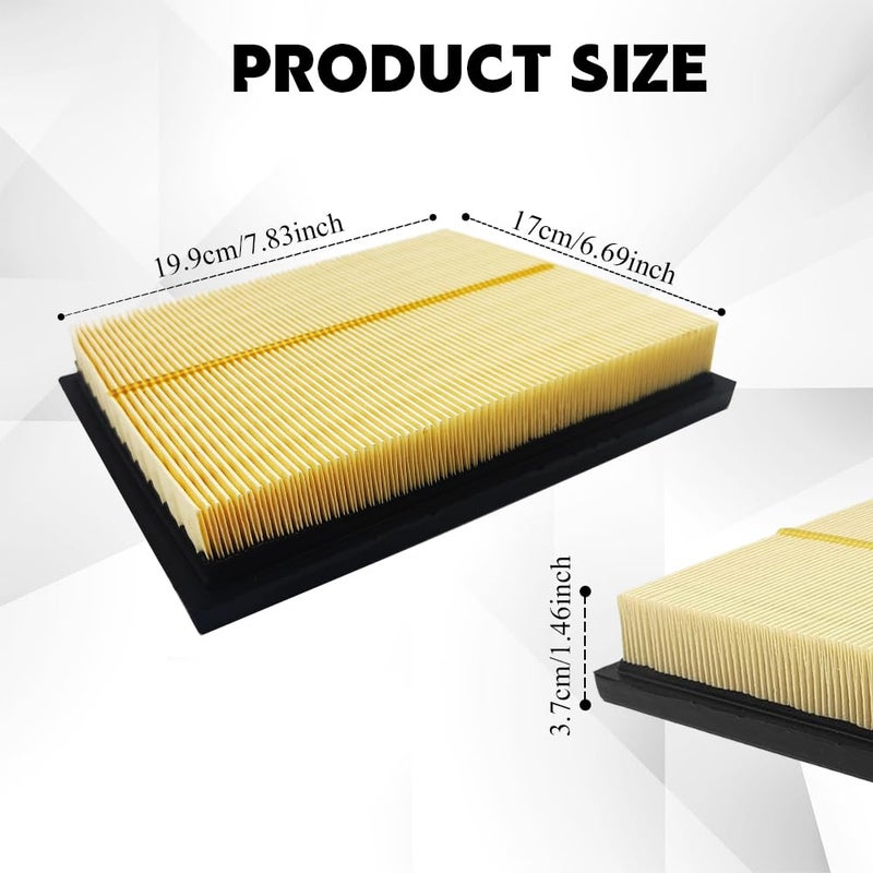 HABNVUON CA10741 Engine Air Filter, Hybrid Air Filter Compatible with Lexus CT200h 2011-2017, Lexus NX300h 2015-2021, Toyota Prius 2010-2015, Toyota RAV4 2016-2018, Replaces OEM# 17801-37021 - Image 2
