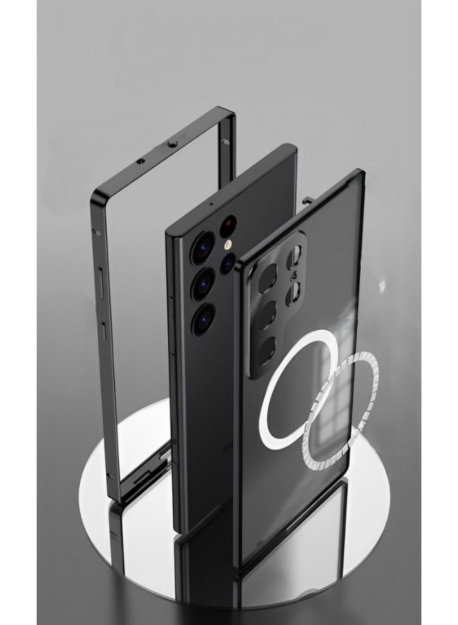 REOCLE Samsung S22 Ultra Case with Yellowing Resistant Protection Magnetic Magsafe Metal Case for Samsung Galaxy S22 Ultra - Image 4