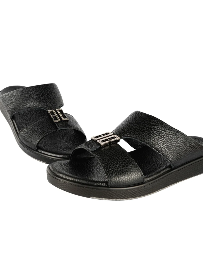 بارجيل أونو Barjeel Uno Boys Elegant Arabic Sandals SP1-012B  Black