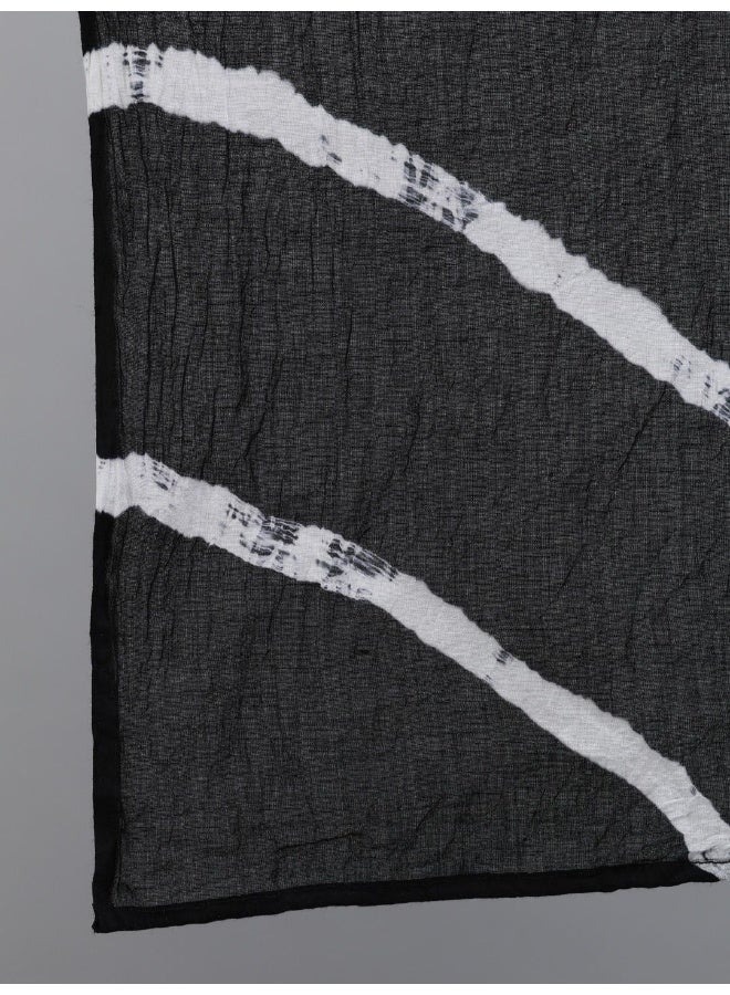 AKS Abstract Printed Pure Cotton Straight Kurta & Palazzos with Dupatta - Image 5