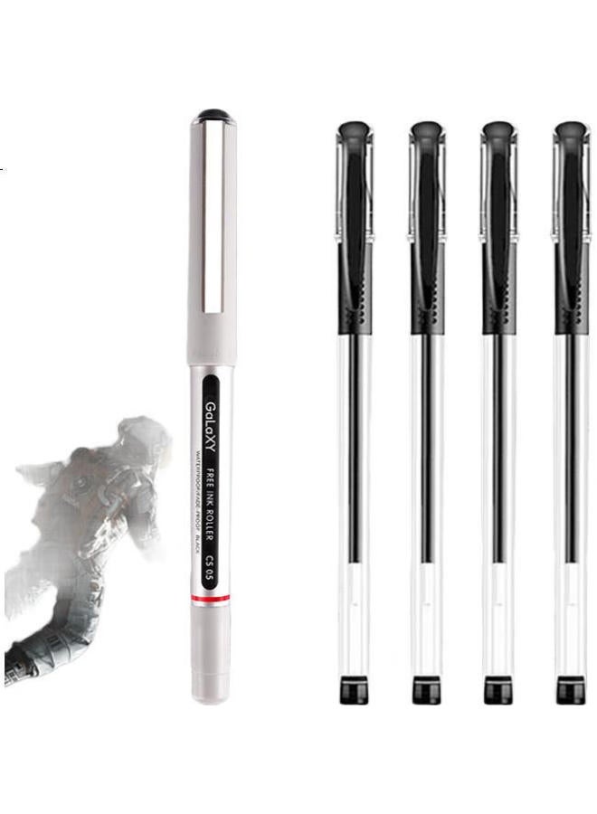 Snowhite Waterproof Direct Liquid Pen, Quick-Drying Signature Pen, Direct Liquid Rollerball Pen, 0.5Mm, Business And Student Gel Pen, Cs Pen Tip, Galaxy Series, Three Styles, One Each - Image 2